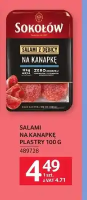 Selgros Salami na kanapkę plastry Sokołów oferta