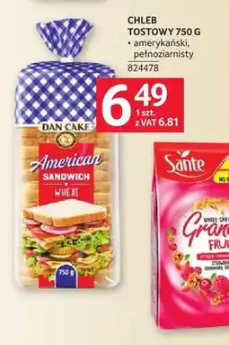Selgros Chleb tostowy amerykański Dan Cake oferta