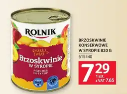 Selgros Brzoskwinie w syropie Rolnik oferta