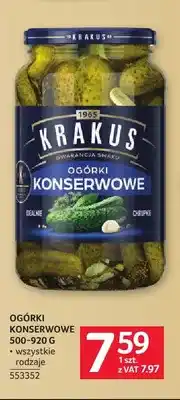 Selgros Ogórki konserwowe Krakus oferta