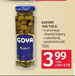 Selgros Kapary o obniżonej zawartości soli Goya oferta
