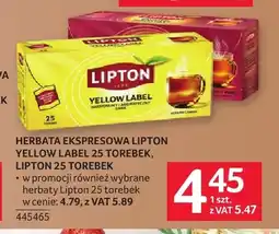 Selgros Herbata ekspresowa Lipton Yellow Label oferta