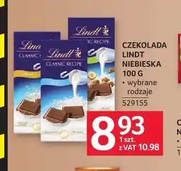 Selgros Czekolada Lindt niebieska oferta