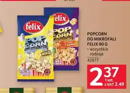 Selgros Popcorn do mikrofali Felix oferta