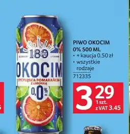 Selgros Piwo bezalkoholowe Okocim oferta