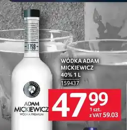 Selgros Wódka Adam Mickiewicz 40% oferta