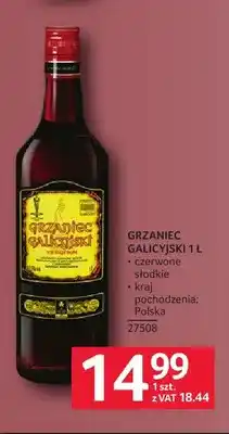 Selgros Wino czerwone Grzaniec Galicyjski oferta