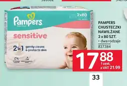 Selgros Chusteczki nawilżane Pampers 2x80 szt oferta