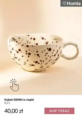 Kubek Kenki w ciapki 0,3 l Homla