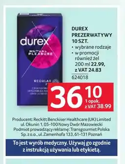 Selgros Prezerwatywy Durex 10 szt oferta