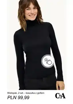 C&A Koszulka z golfem 2-pak C & A oferta