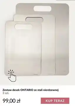 Homla Zestaw desek Ontario ze stali nierdzewnej 3 szt. Homla oferta