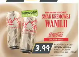 Słoneczko Napój gazowany Coca-Cola Creamy Vanilla klasyczna oferta