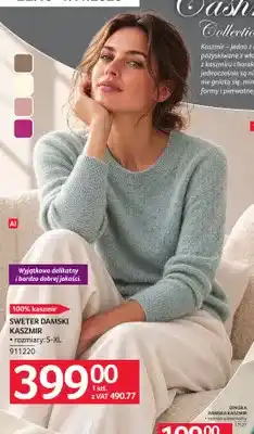 Selgros Sweter damski kaszmir oferta