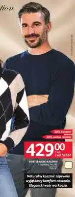 Selgros Sweter męski kaszmir oferta