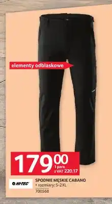 Selgros Spodnie męskie Cabano Hi-Tec oferta