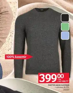 Selgros Sweter męski kaszmir 100% oferta