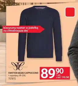 Selgros Sweter męski w jodełkę Cappuccino oferta