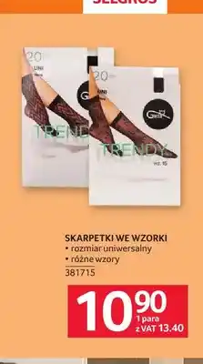 Selgros Skarpetki we wzorki Gatta oferta