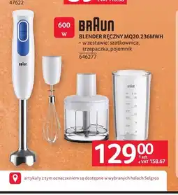 Selgros Blender ręczny MQ20,236MWH Braun oferta