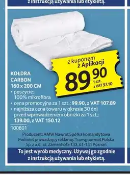 Selgros Kołdra Carbon 160x200 cm oferta
