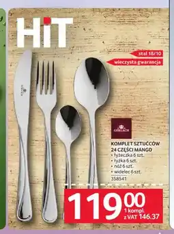Selgros Komplet sztućców 24 części Mango Gerlach oferta