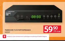 Selgros Tuner DVB-T2 EV107P Esperanza oferta