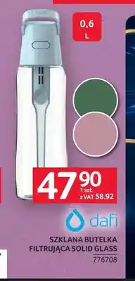 Selgros Szklana butelka filtrująca Solid Glass Dafi oferta