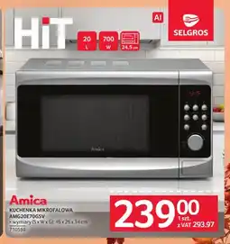 Selgros Kuchenka mikrofalowa AMG20E70GSV Amica oferta