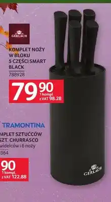 Selgros Komplet noży w bloku 5 części Smart Black Gerlach oferta