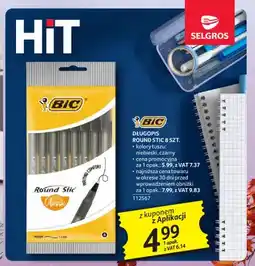 Selgros Długopis Round Stic Bic oferta