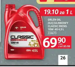 Selgros Olej silnikowy Classic Diesel 10W-40 Orlen Oil oferta