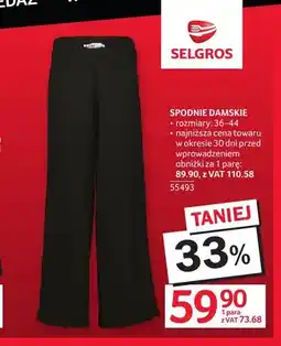 Selgros Spodnie damskie oferta