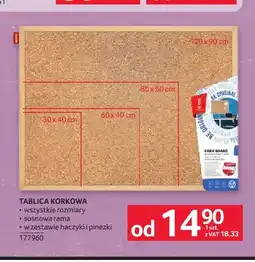 Selgros Tablica korkowa oferta