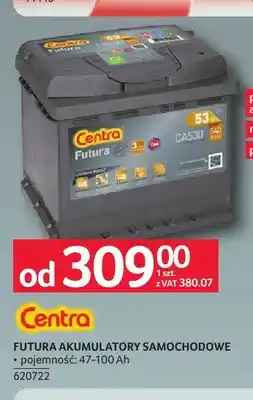 Selgros Akumulatory samochodowe Futura Centra oferta