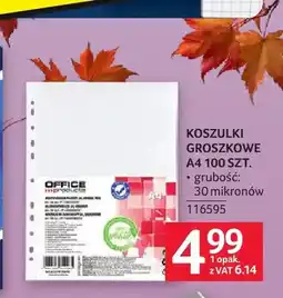 Selgros Koszulki groszkowe A4 Office Products oferta
