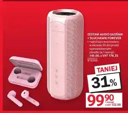 Selgros Zestaw audio głośnik + słuchawki Forever oferta