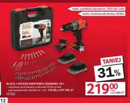 Selgros Wiertarka udarowa Black + Decker oferta