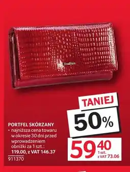 Selgros Portfel skórzany oferta