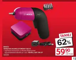 Selgros Wkrętak akumulatorowy Ixo Vi Bosch oferta