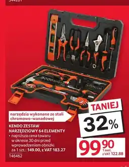 Selgros Zestaw narzędziowy 64 elementy Kendo oferta
