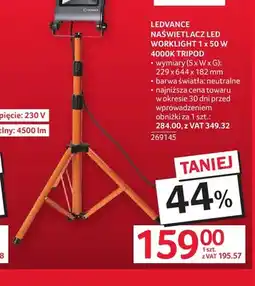 Selgros Naświetlacz LED Worklight Tripod Ledvance oferta