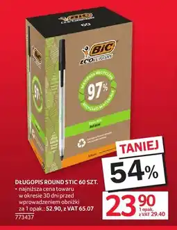Selgros Długopis Round Stic Bic oferta