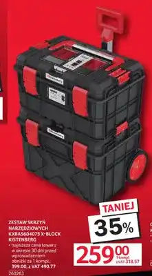 Selgros Zestaw skrzyń narzędziowych KXBAS604075 X-Block Kistenberg oferta