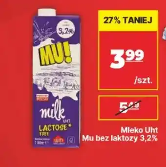 Mleko UHT bez laktozy Mu! 3,2%