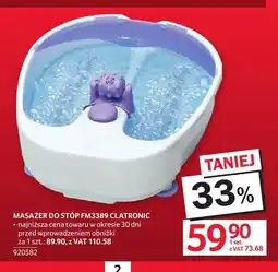 Selgros Masażer do stóp FM3389 Clatronic oferta