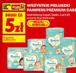 Biedronka Wszystkie pieluszki Pampers Premium Care oferta