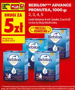 Biedronka Mleko modyfikowane Bebilon Advance Pronutra oferta