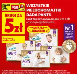Biedronka Wszystkie pieluchomajtki Dada Pants oferta
