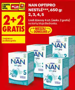 Biedronka Mleko modyfikowane NAN Optipro Nestlé oferta